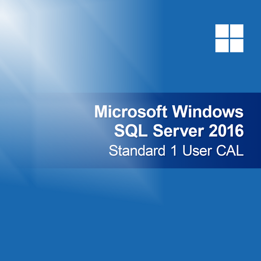 Microsoft SQL Server 2016 Standard 1 käyttäjän CAL
