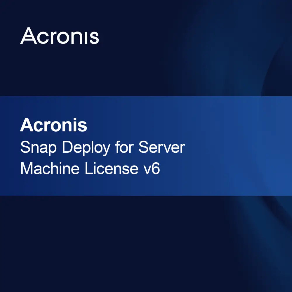 Acronis Snap Deploy palvelinkoneen lisenssi v6