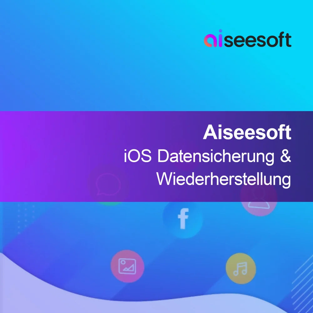 Aiseesoft iOS-tietojen varmuuskopiointi ja palautus