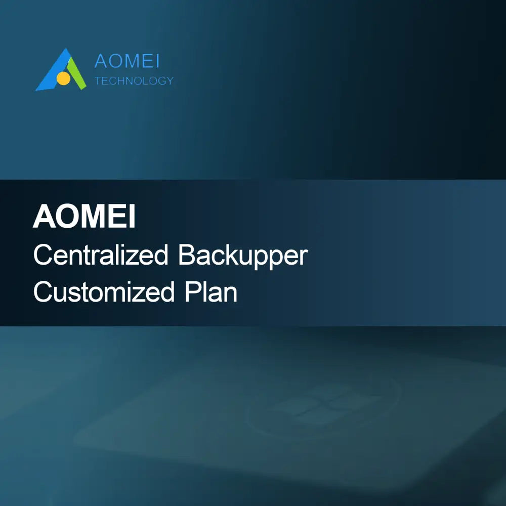 AOMEI Centralized Backupper Mukautettu Suunnitelma