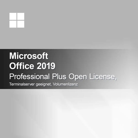 Microsoft Office 2019 Professional Plus Open License, sopii terminaalipalvelimelle, volyymilisenssi