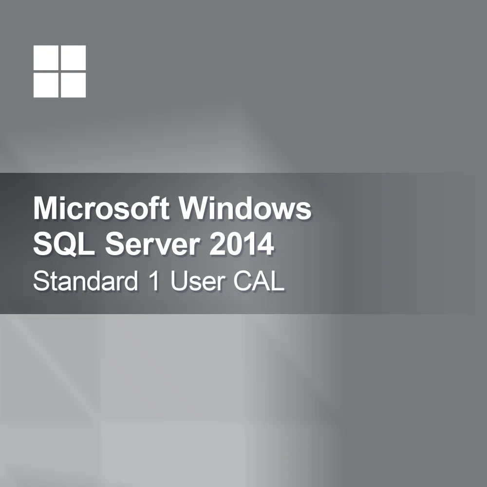 Microsoft SQL Server 2014 Standard 1 käyttäjän CAL