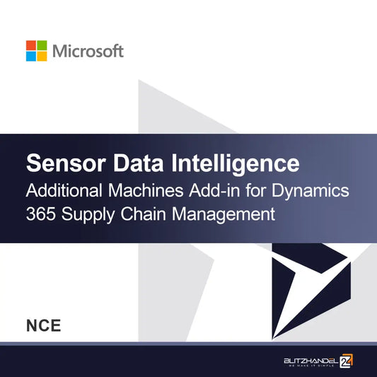 Sensoridatan älykkyys lisäosa Dynamics 365 Supply Chain Management (NCE) -järjestelmälle