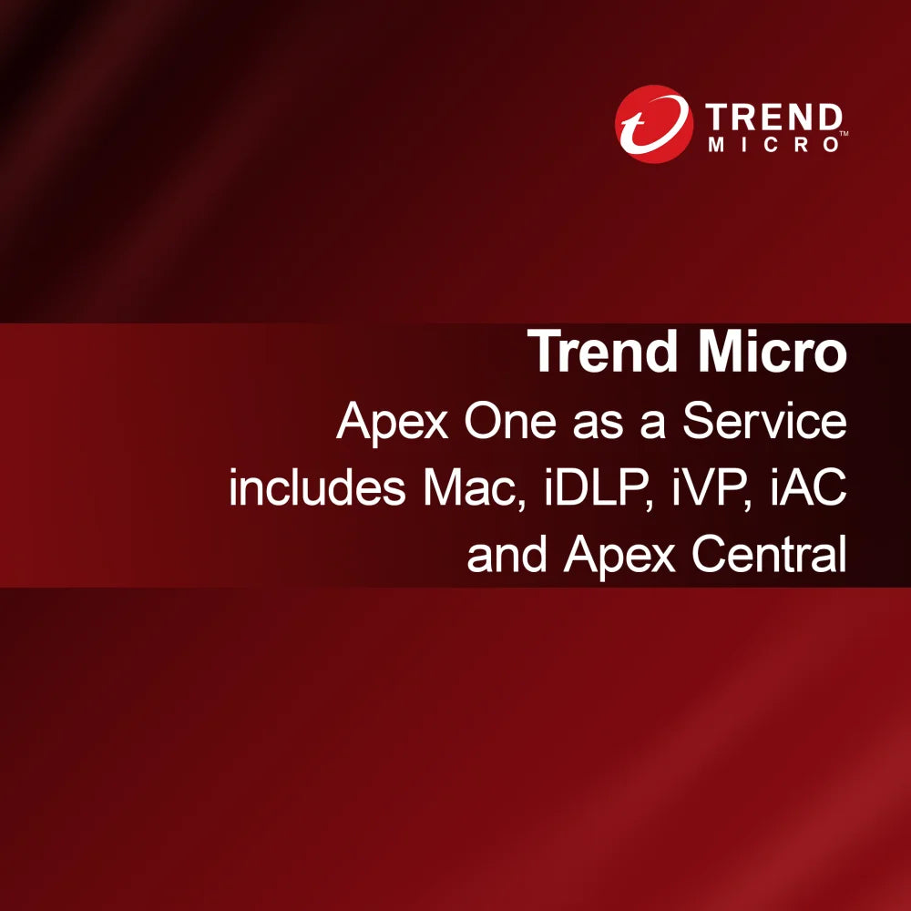 Trend Micro Apex One palveluna sisältää Macin, iDLP:n, iVP:n, iAC:n ja Apex Centralin
