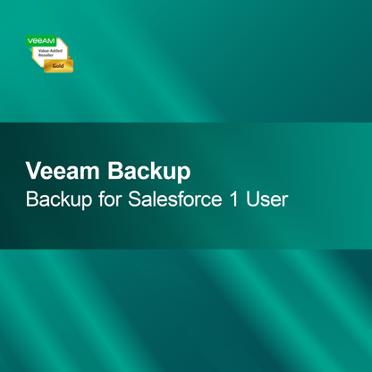 Veeam-varmuuskopiointi Salesforcea varten 1 käyttäjä