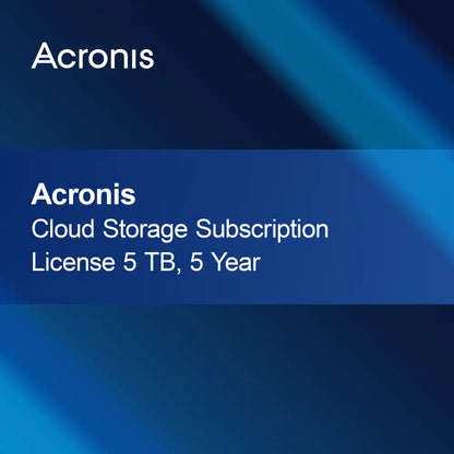Acronis Cloud Storage -tilauslisenssi 5 TB, 5 vuotta