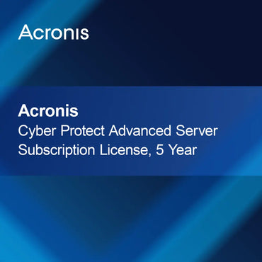 Acronis Cyber Protect Advanced Server -tilauslisenssi, 5 vuotta