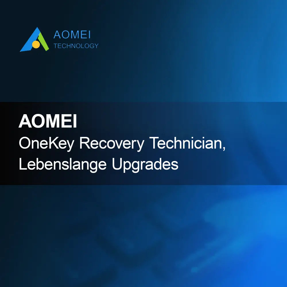 AOMEI OneKey Recovery Technician, elinikäiset päivitykset