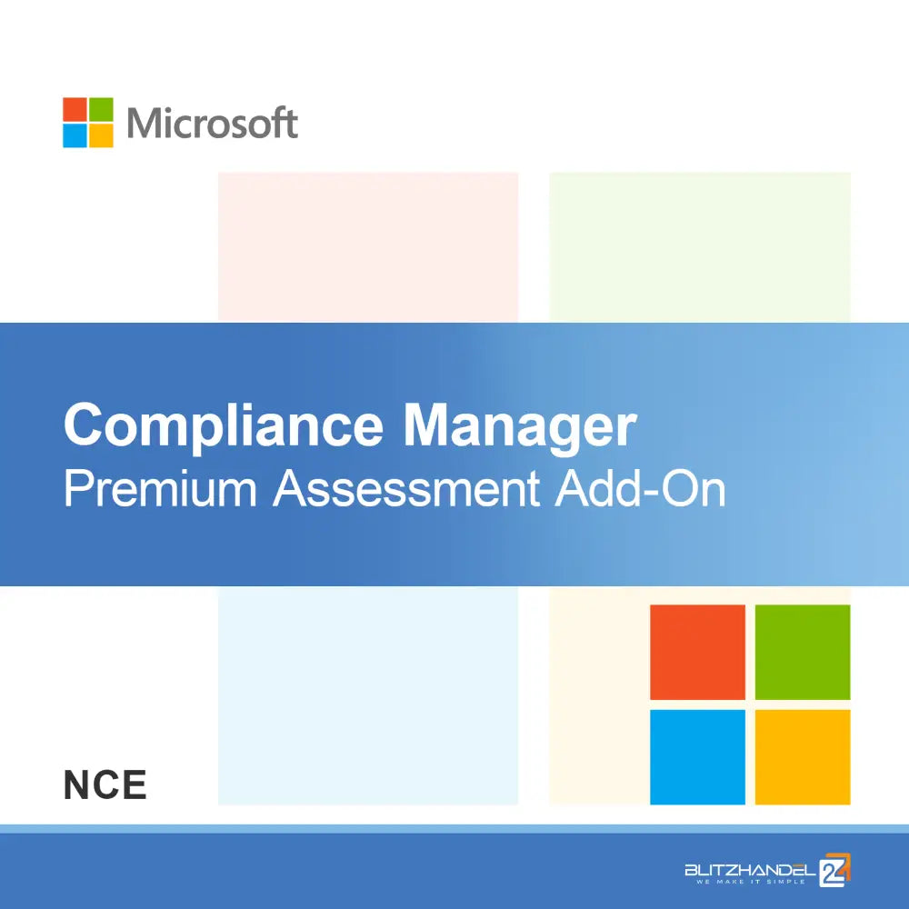 Compliance Manager Premium -arviointilisäosa (NCE)
