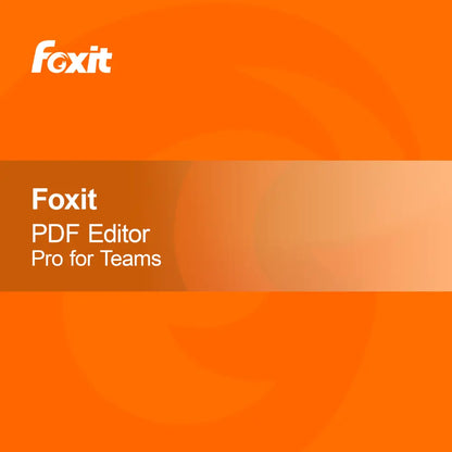 Foxit PDF Editor Pro tiimeille