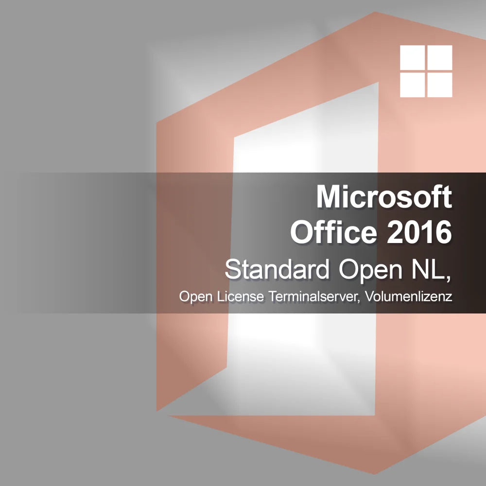 Microsoft Office 2016 Standard Open NL, Open License Terminalserver, Volyymilisenssi