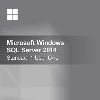 Microsoft SQL Server 2014 Standard 1 käyttäjän CAL