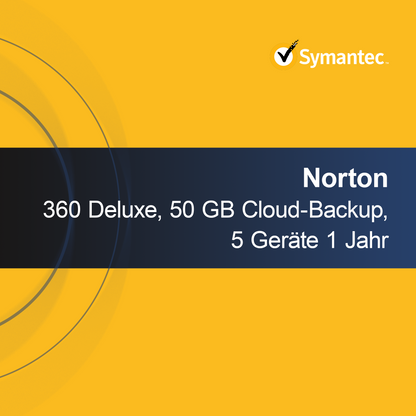 Norton 360 Deluxe, 50 GB pilvivarmuuskopiointi, 5 laitetta 1 vuosi
