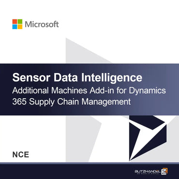 Sensoridatan älykkyys lisäosa Dynamics 365 Supply Chain Management (NCE) -järjestelmälle